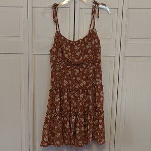 Floral Brown Dress